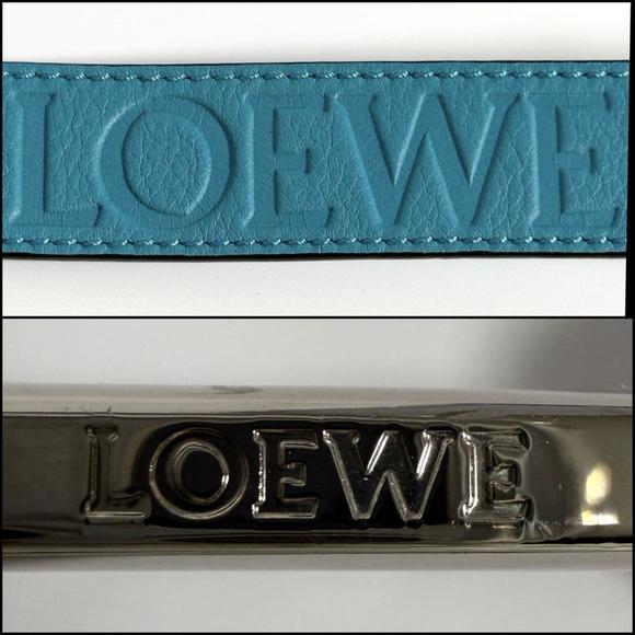 Loewe Women\'s Shoulder Bag Strap Belt Blue